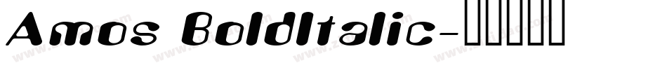 Amos BoldItalic字体转换